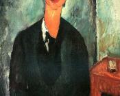 阿米地奥 莫迪里阿尼 : Portrait of Chaim Soutine